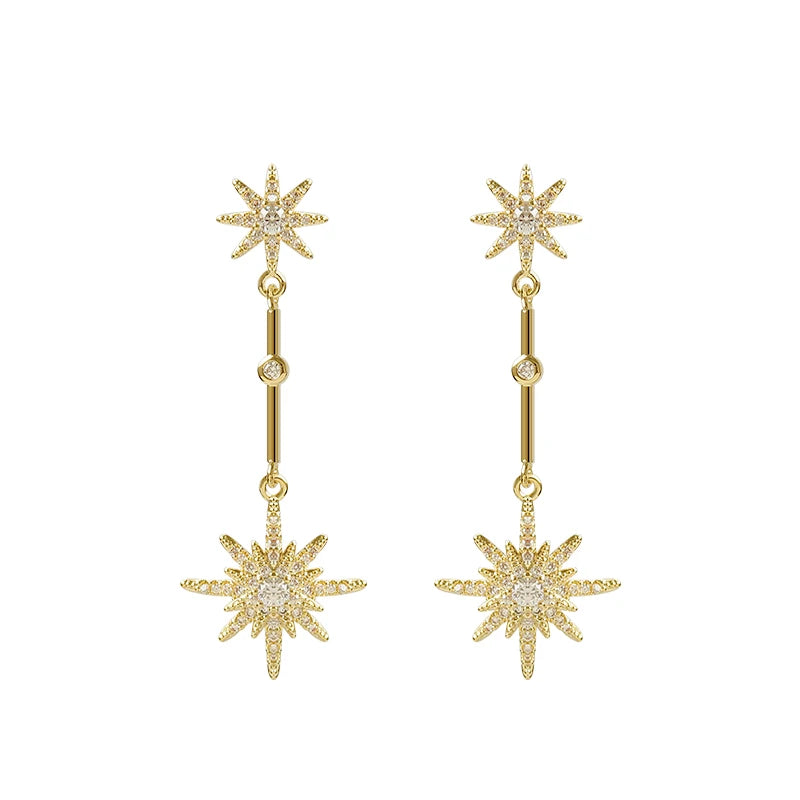 star long earrings