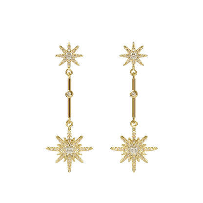 star long earrings