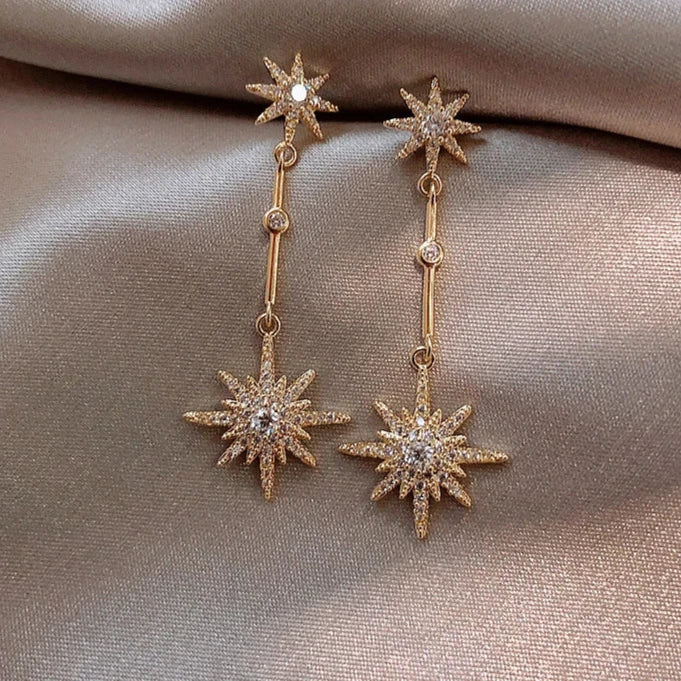 star long earrings