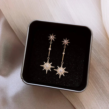 star long earrings