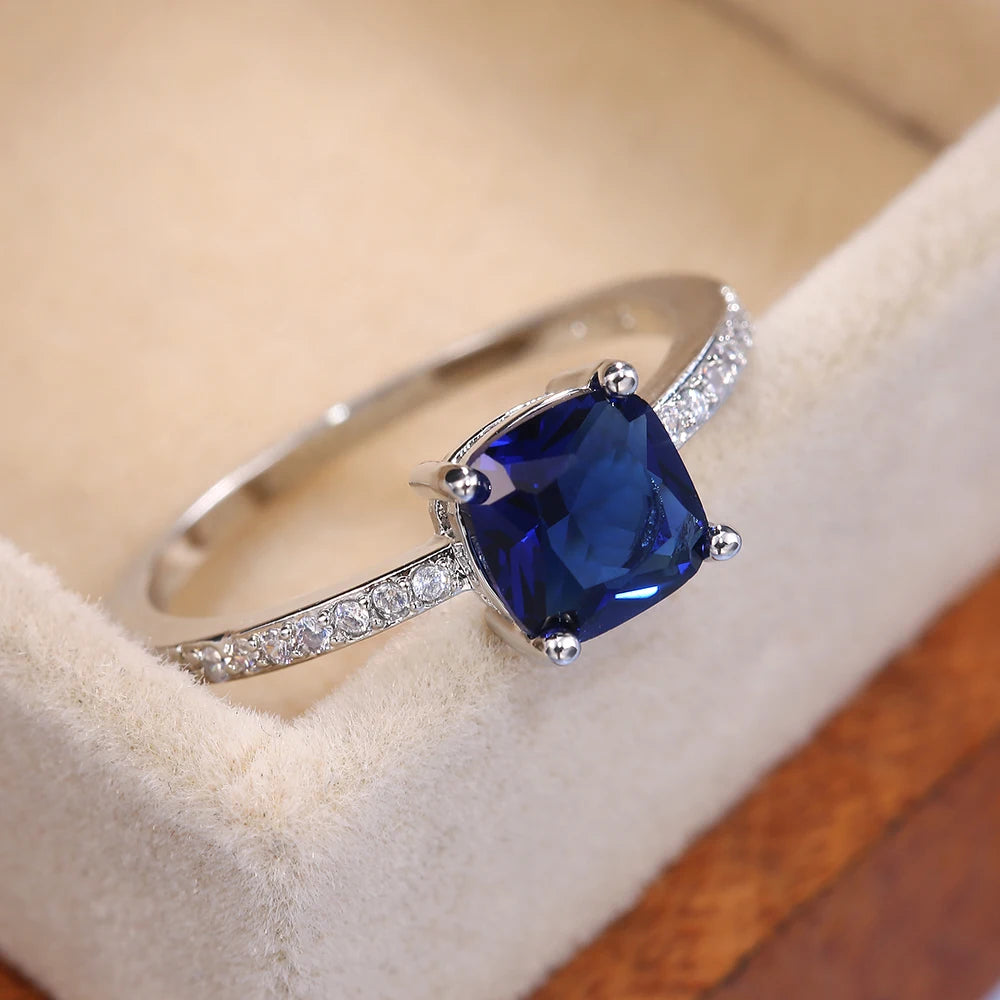 Azure Square Ring