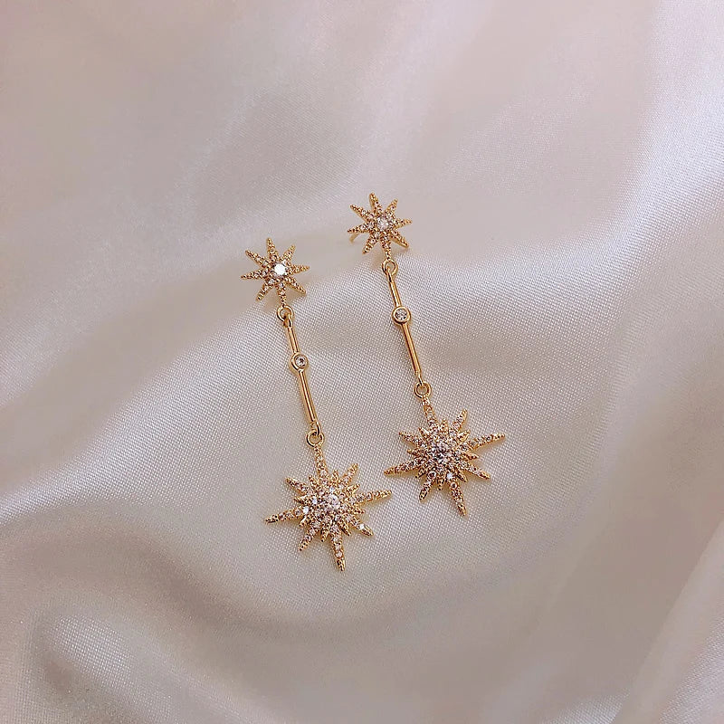 star long earrings