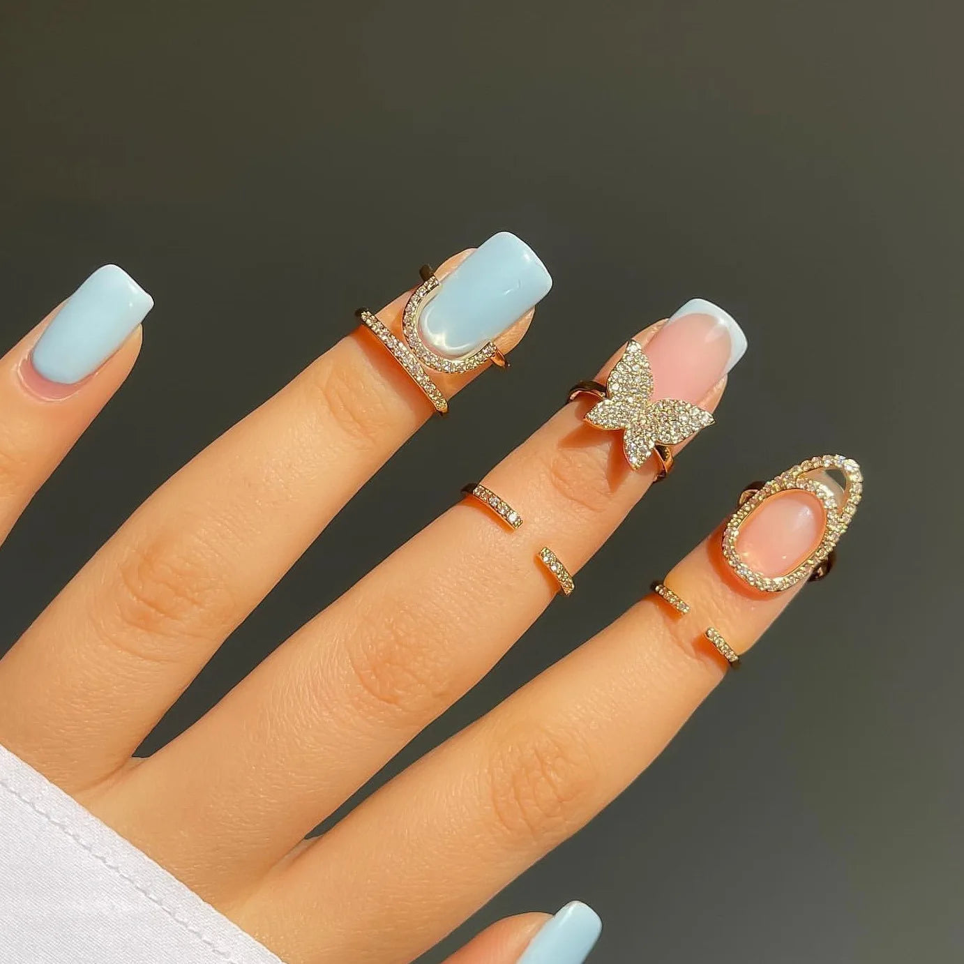 Crystal Nail Ring