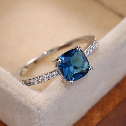 Azure Square Ring