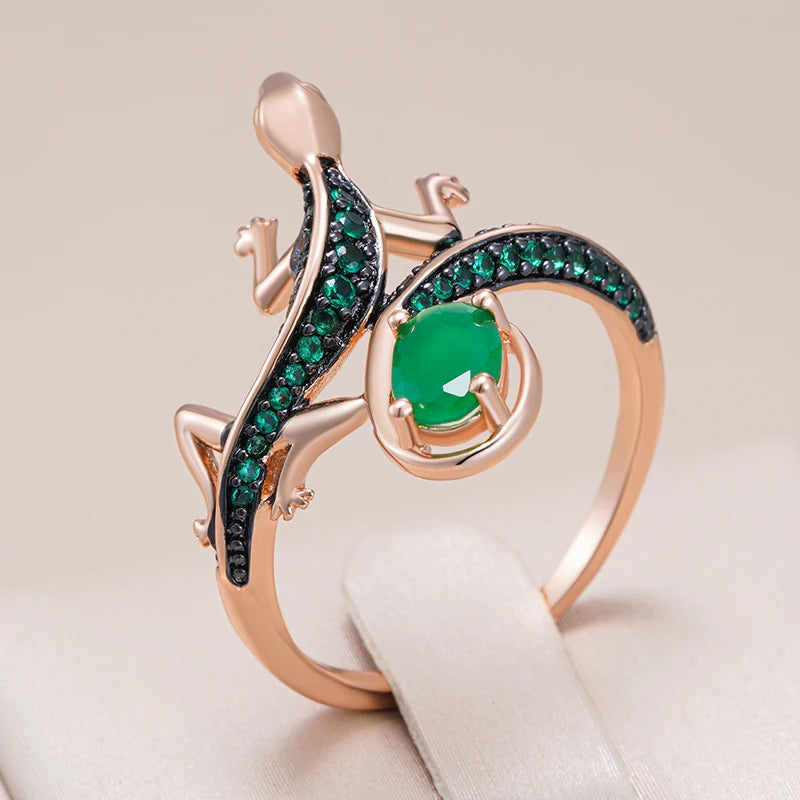 Zircon Lizard Ring