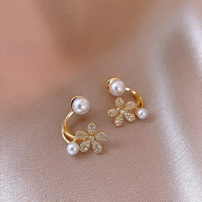 Pearl Flower Earrings