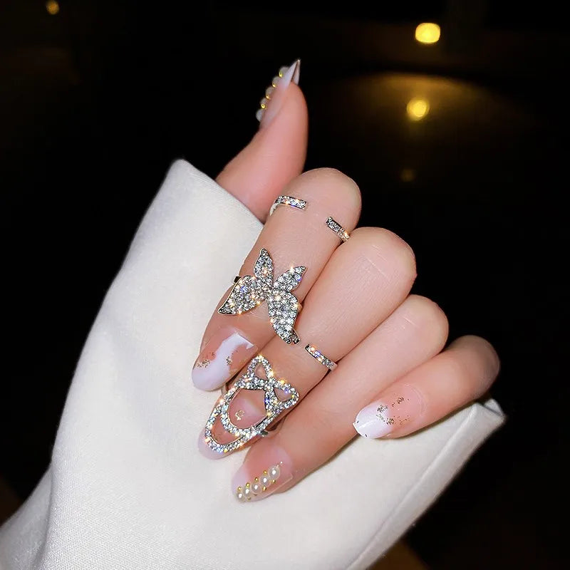 Crystal Nail Ring