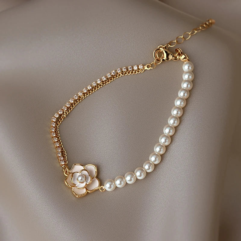 Camellia Pearl Bracelet