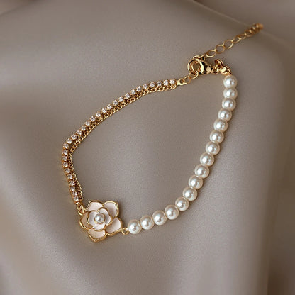 Camellia Pearl Bracelet