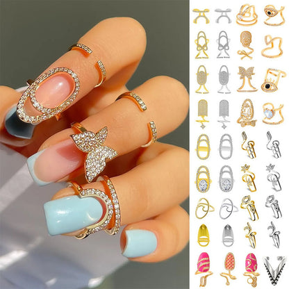 Crystal Nail Ring