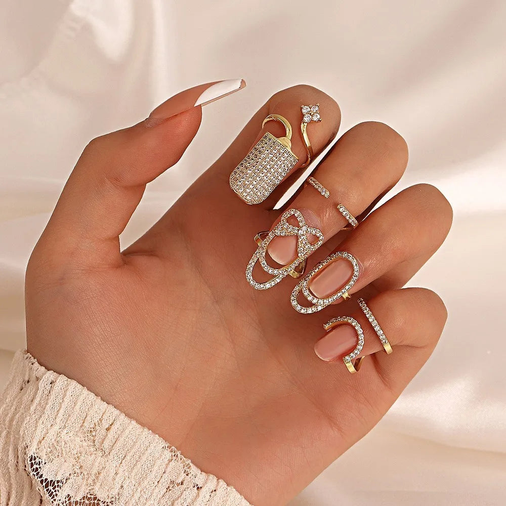 Crystal Nail Ring