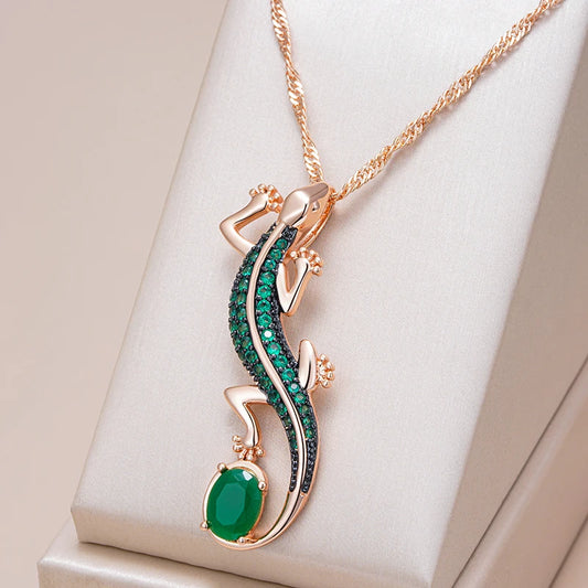 Zircon Lizard Pendant