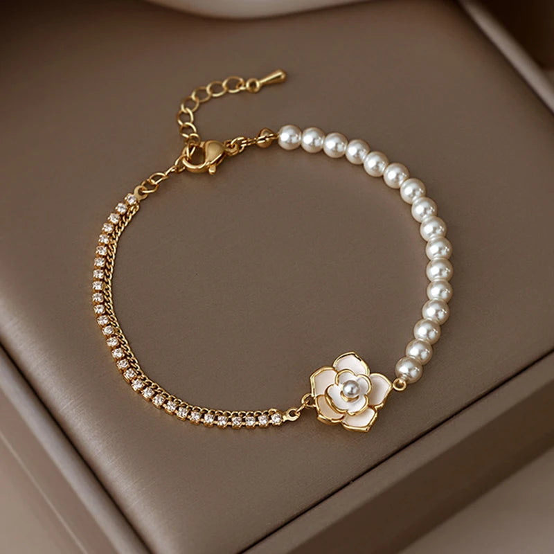 Camellia Pearl Bracelet